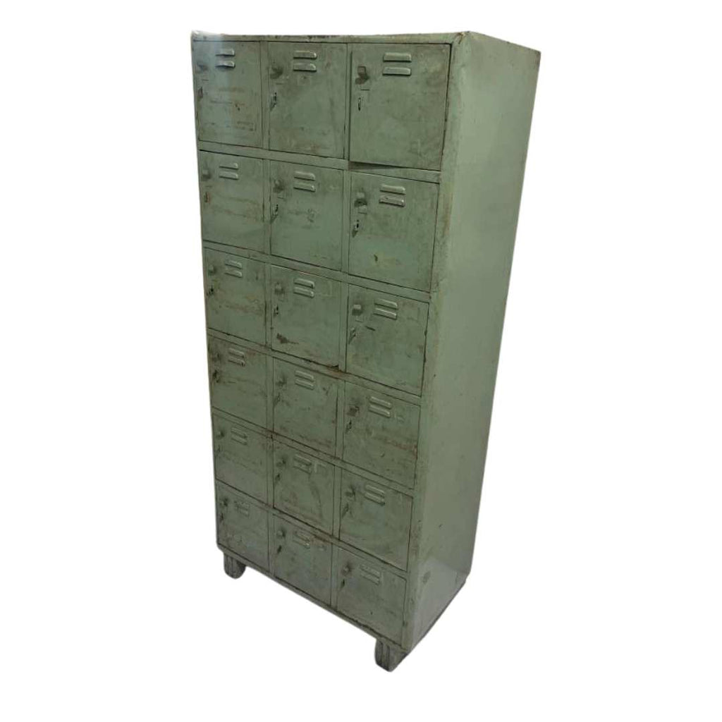 Original iron locker large green