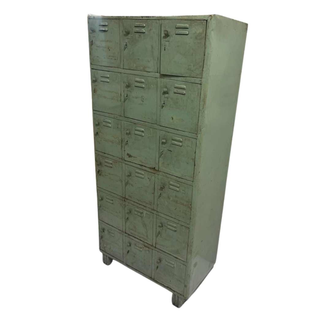 Original iron locker large green