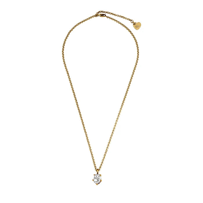 Dyrberg Kern Orb Gold necklace, Crystal