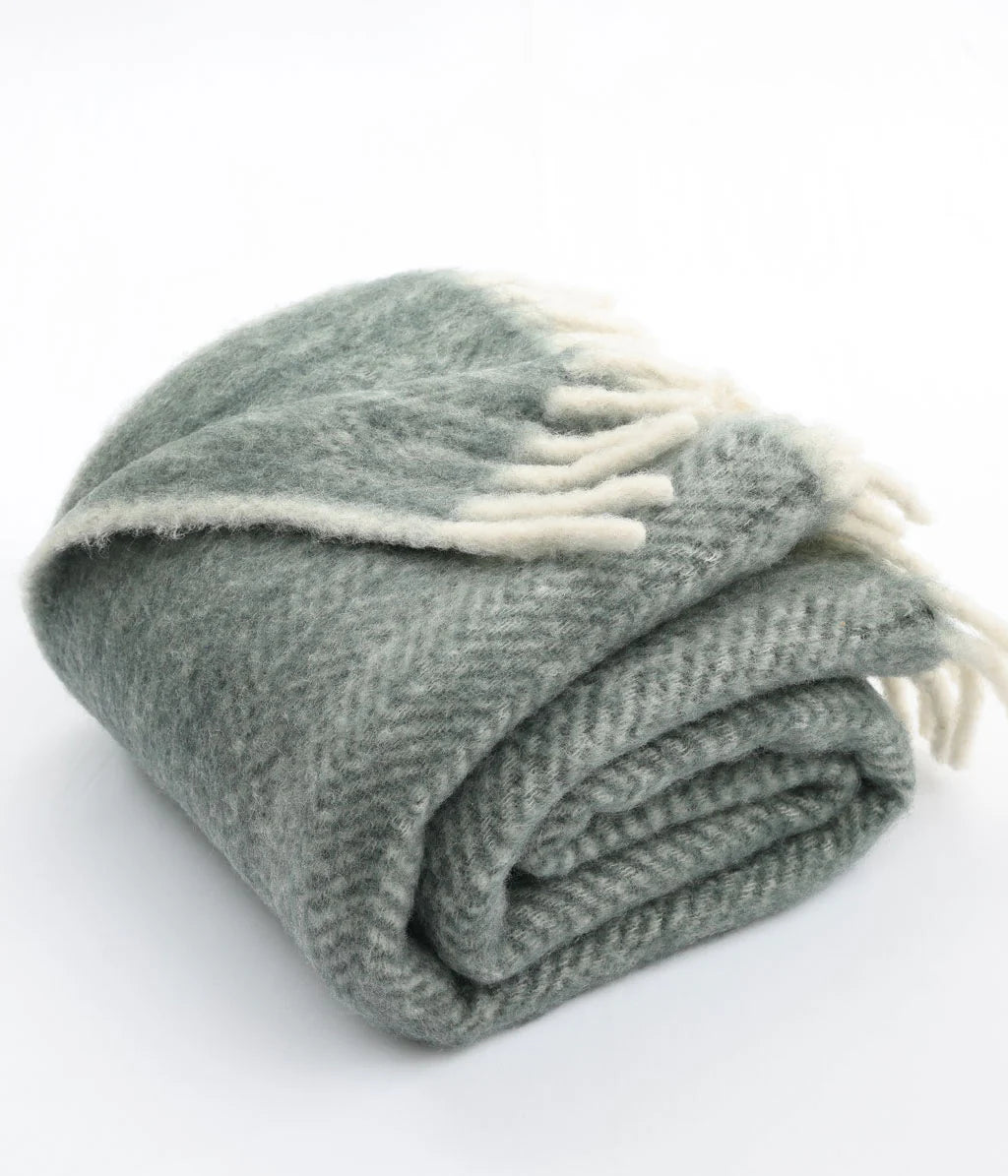 NZ  Wool Throw - Slate