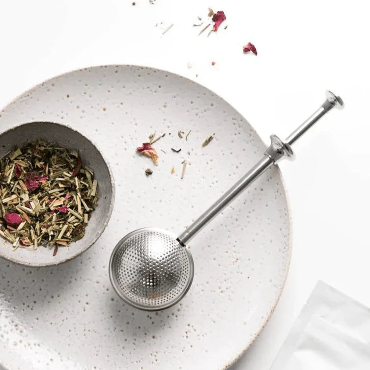 Teapop infuser silver