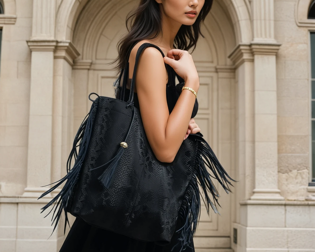 Tassel Shopper - Jet