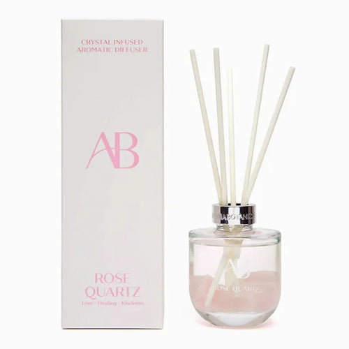 200ml Diffuser With Crystals -Rose Quarttz