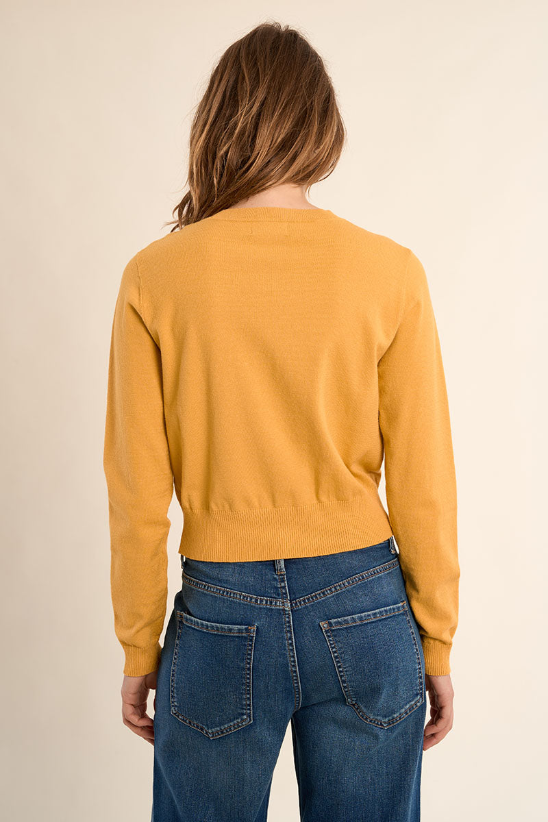 Molly Bracken Knitted cardigan - Mango yellow