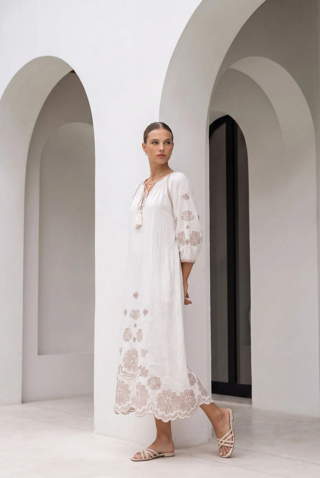 GDS Marguerite Embroidered Dress