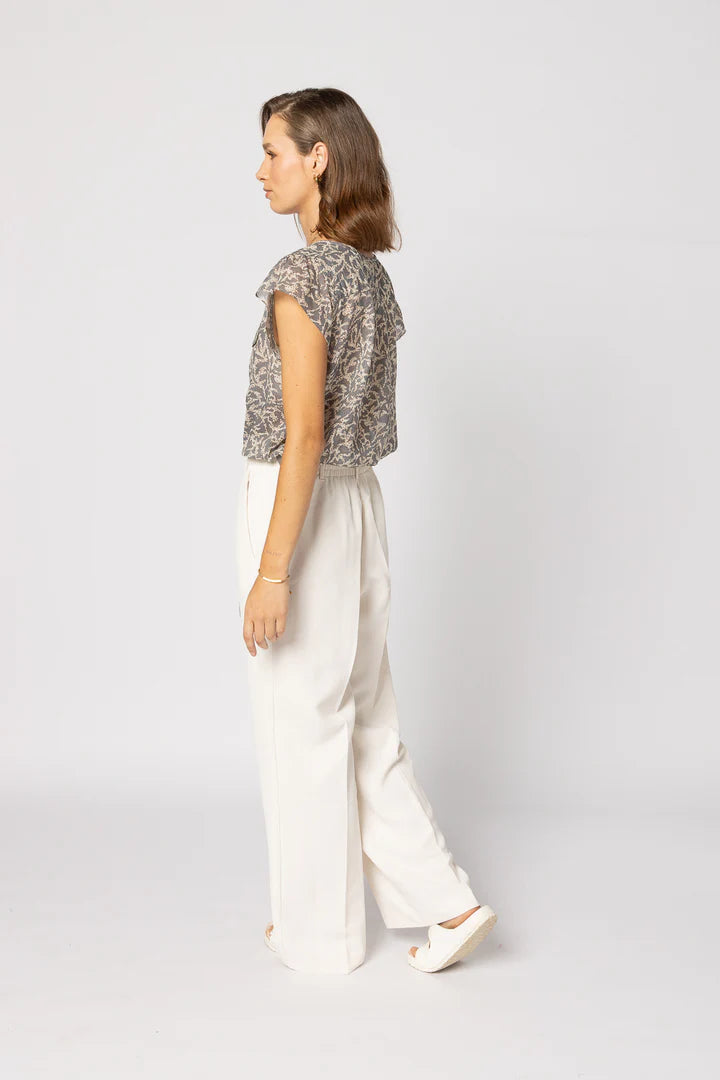 Tea Time Top - Silver Cloud 12