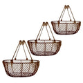 Wire Basket Oval Brown - Medium