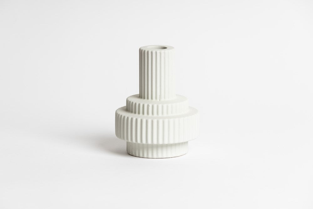 Burj Candle Holder - White