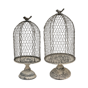 Eden cloche on footed plate large 22x22x48