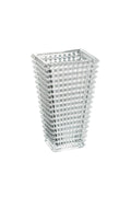 Facet Rectangle Cut Glass Vase