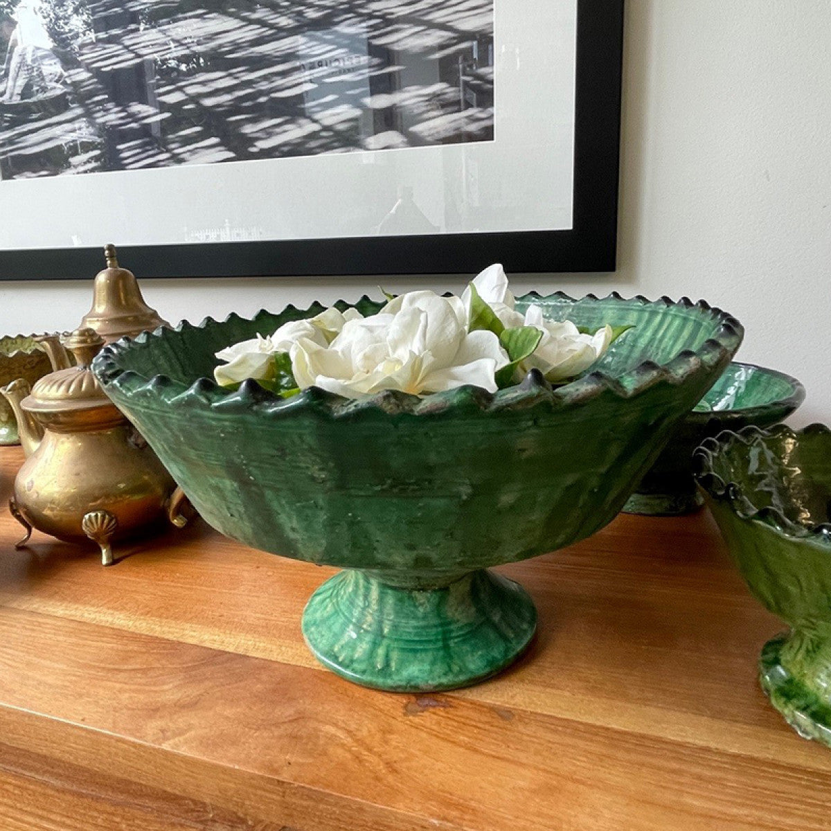 Tamegroute Pedestal Bowl with teeth