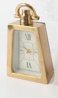 Mid century bell clock antique brass