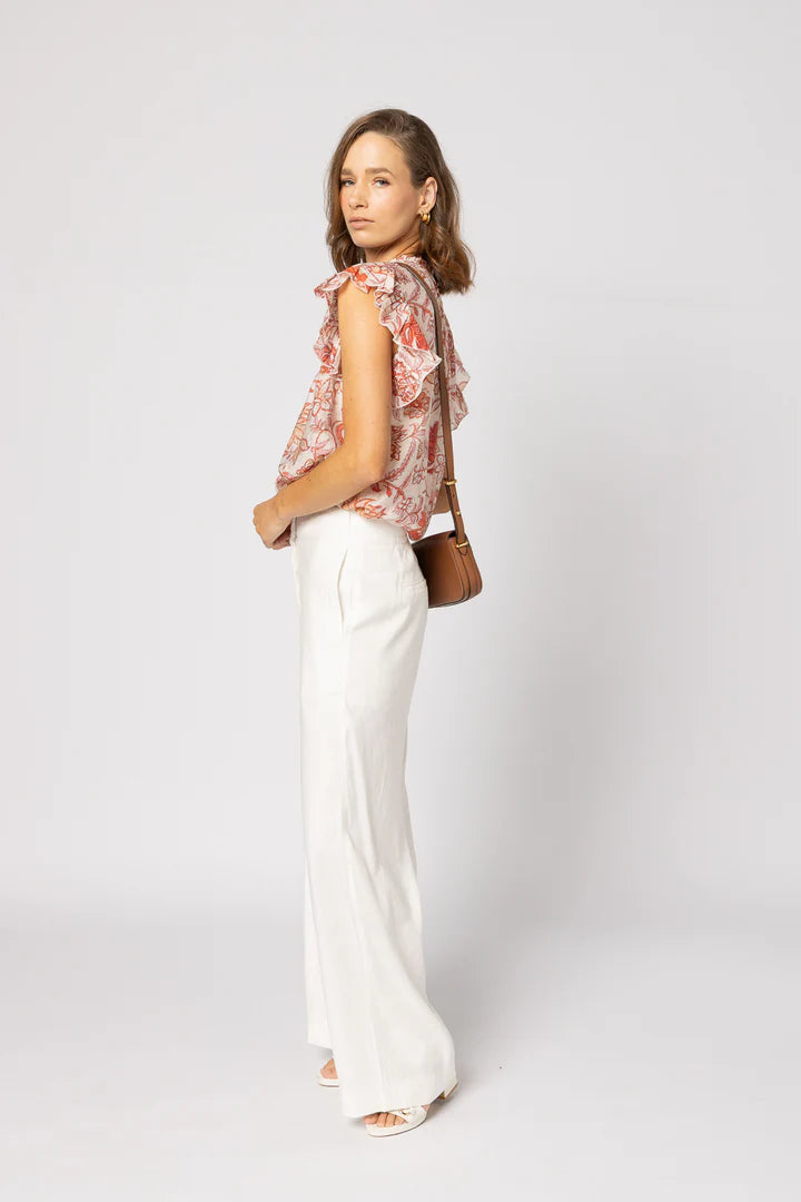 Arabella Blouse - Ruby Flowers