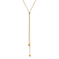 Adjustable tear drop necklace gold