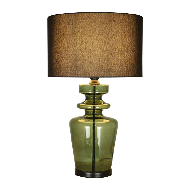 Emerald Lamp w/ Black Lamp shade