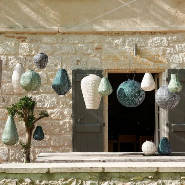 Lantern - Round - 40cm - Green - Fiore