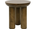 50x50cm Betty wooden side table - walnut