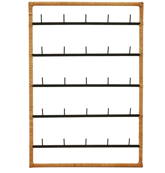 Wall display rack