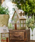 Devon tea light cottage tall sage