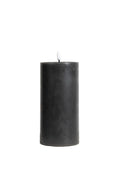 Classic led wax pillar candle smoke x large