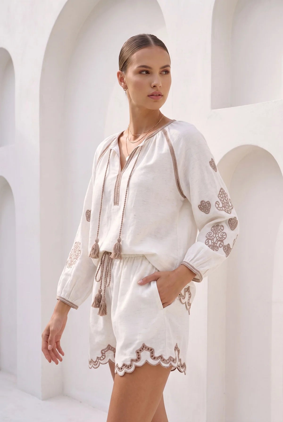GDS Marguerite Embroidered Blouse