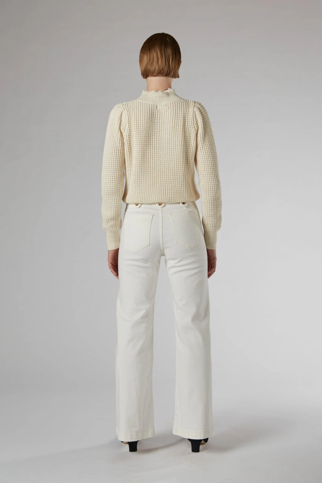 Dricoper Hildy Ivory Cotton Top