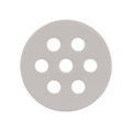Flower arranging disk small white