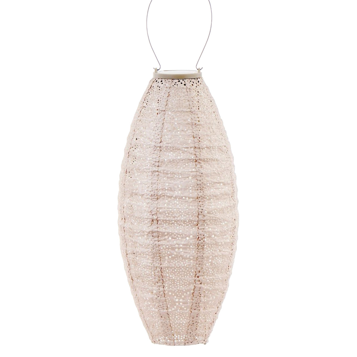 Lantern Jar 20cm Soft Blush Bazaar