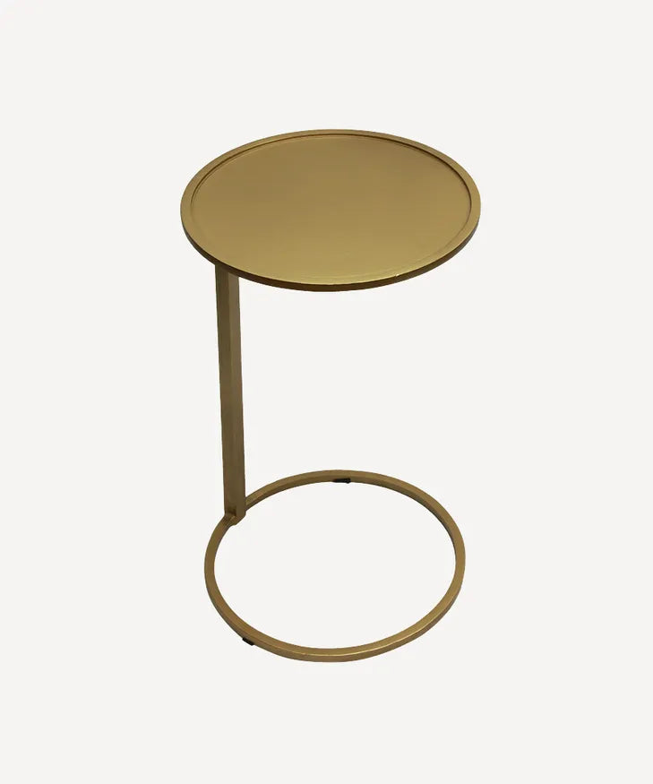 Small circle couch side table