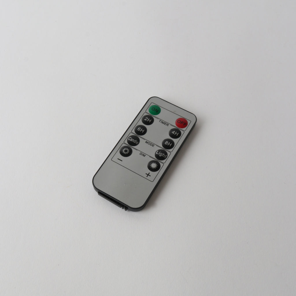 LED Battery pillar candle 7.5x7.5 remote White