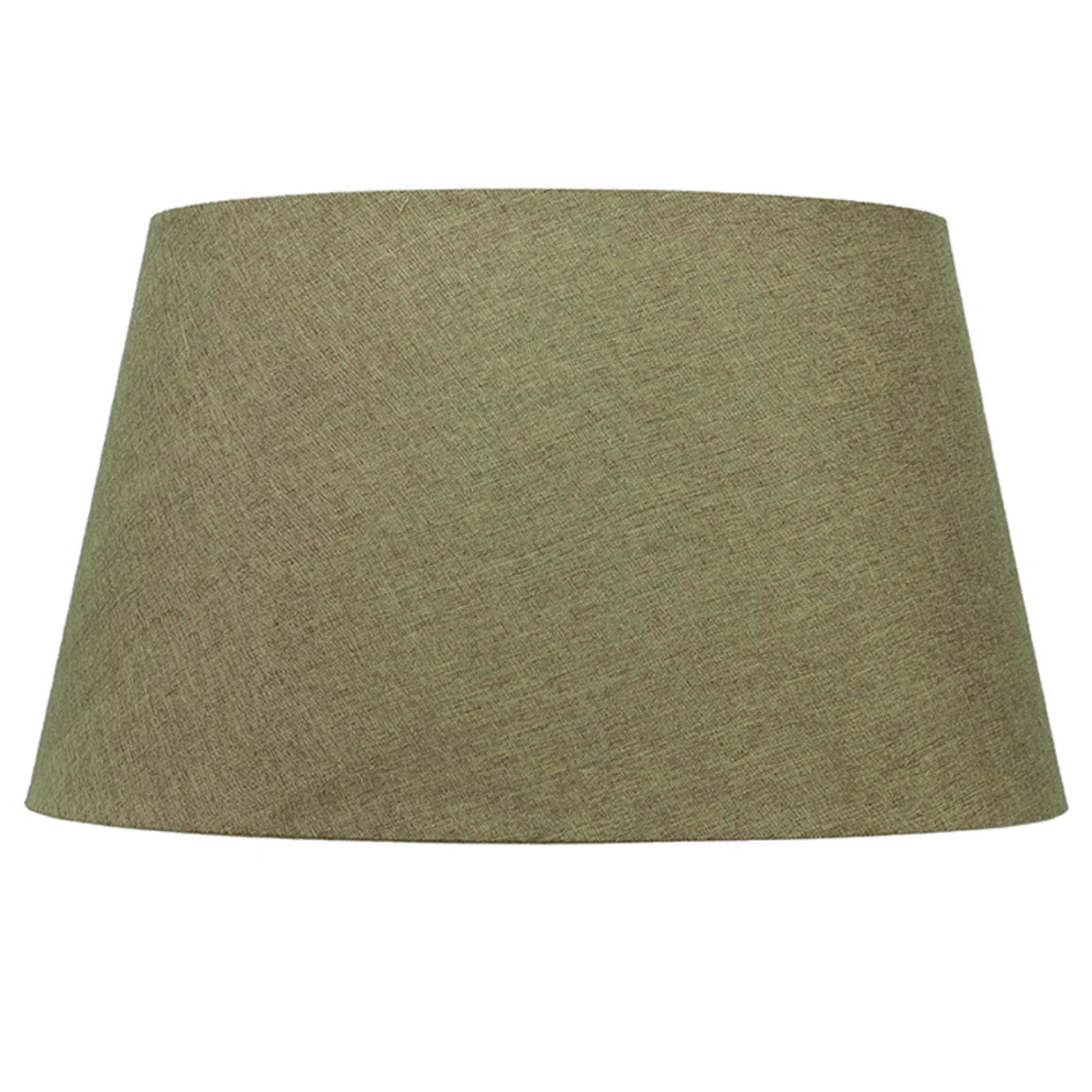 Verde Linen Tapered Drum Lampshade - 51cm - Antique Brass Finish