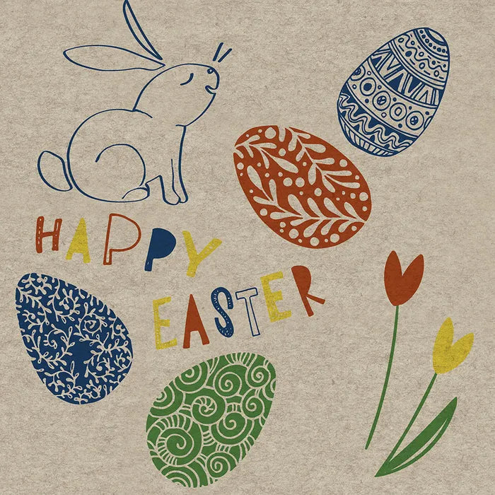 Happy Easter Luncheon Napkin