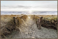 Brighton Beach Canvas with Black L Frame 80x120
