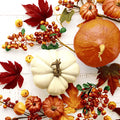 Pumpkin &amp; Leaves Luncheon Napkin