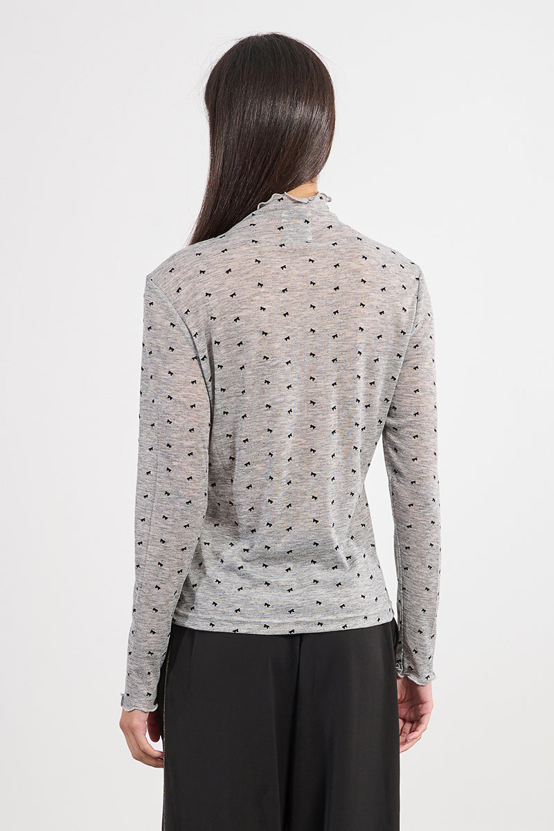 Lili Sidonio Knitted Undersweater Dark Grey