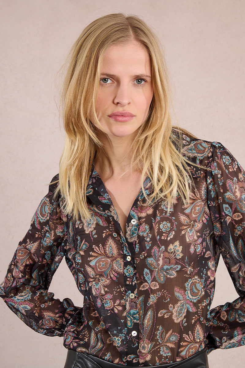Molly Bracken Woven Shirt Black Amalia