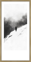 Solitude 3 Canvas w oak colour frame 70x140