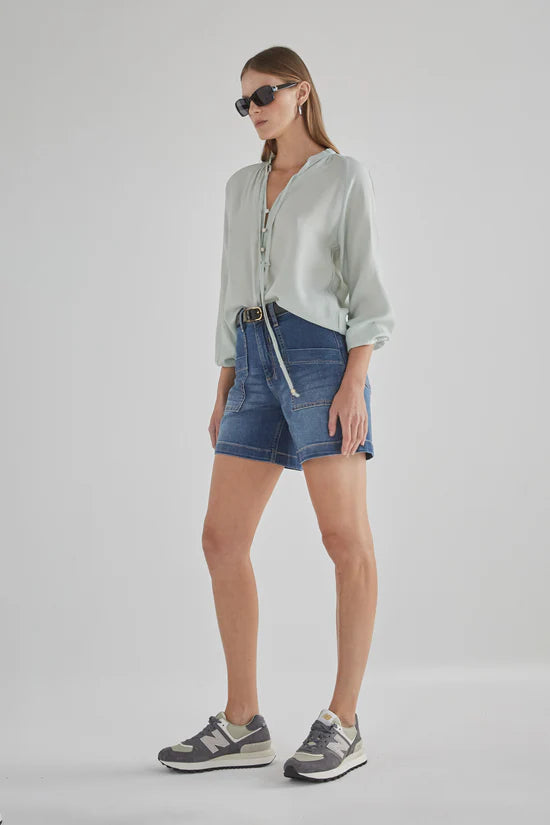 Zaplin Rodeo Blue Denim Shorts - Size 8