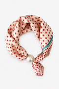 Pearl  fasten neck tie Cherry Dot