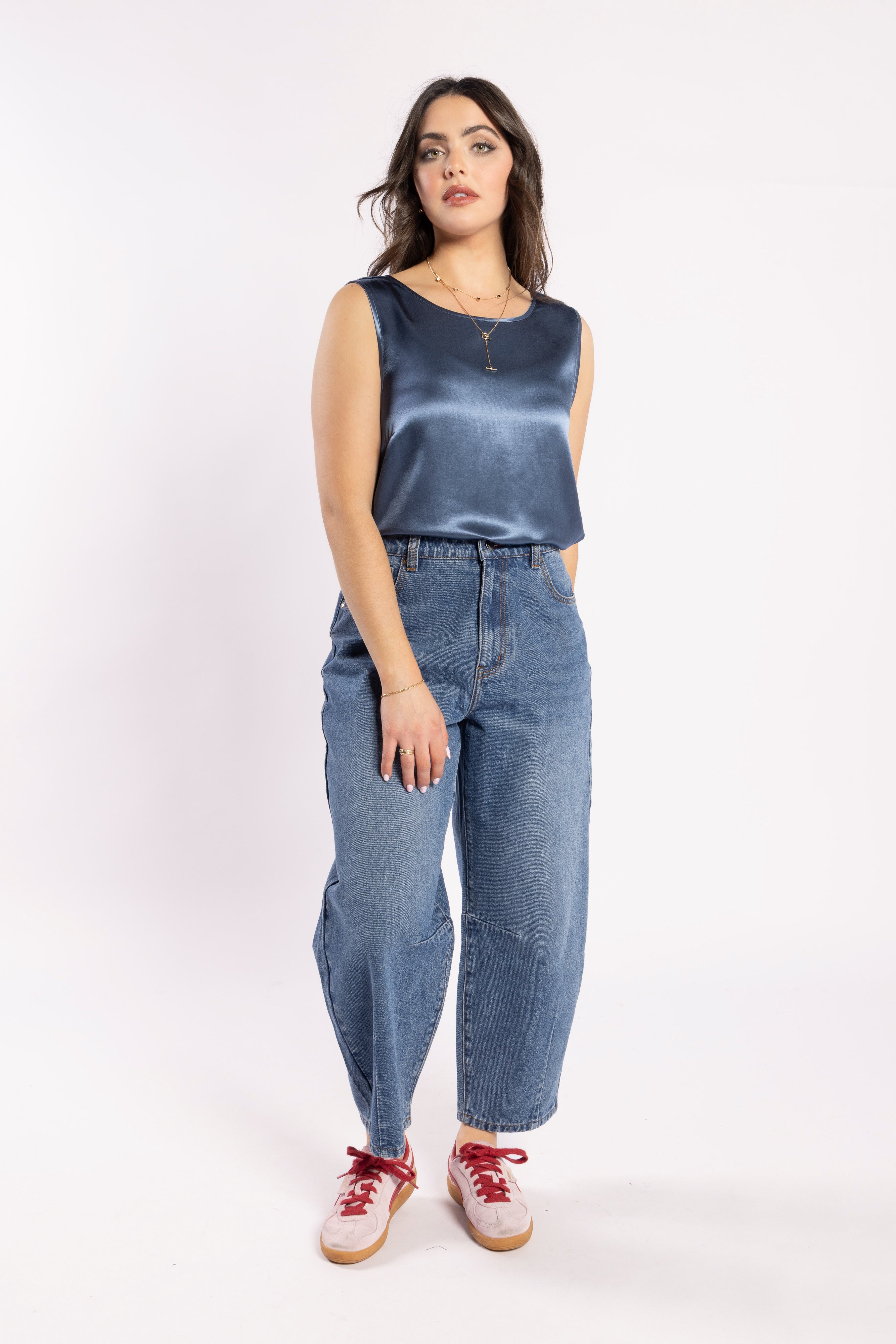 Drama Chemise Top - Steel