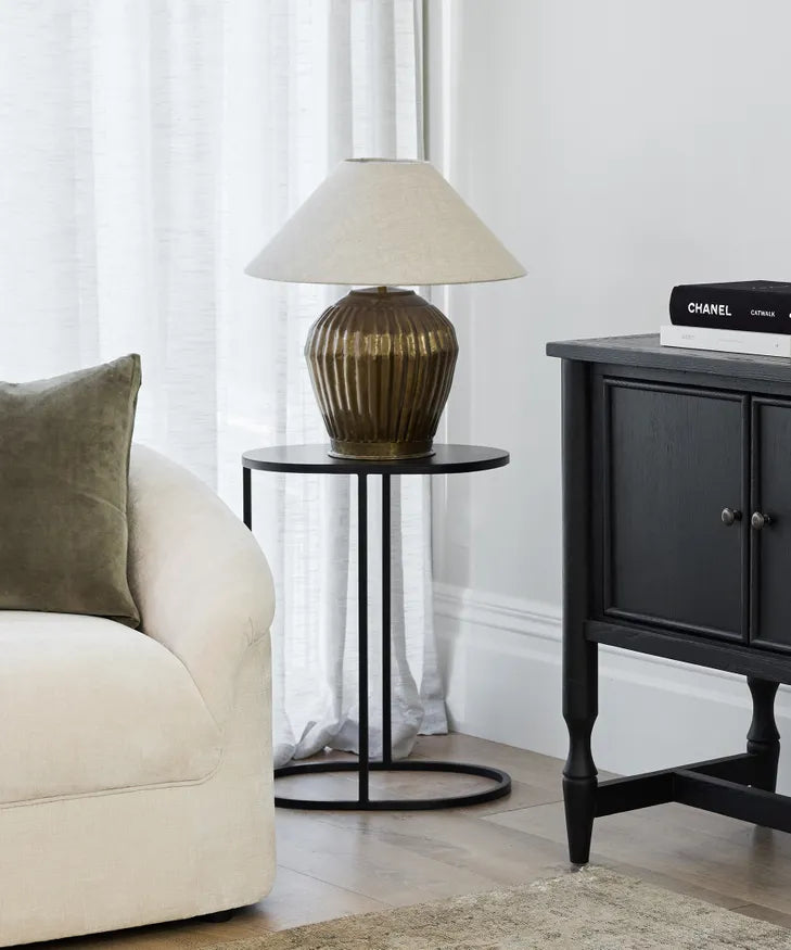 Oval Couch Side Table