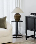 Oval Couch Side Table
