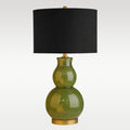 Table Lamp Green with black shade
