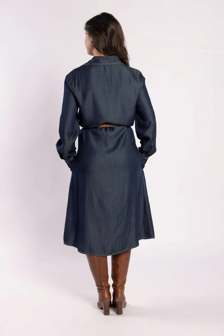 Denver Dress-Dark Denim
