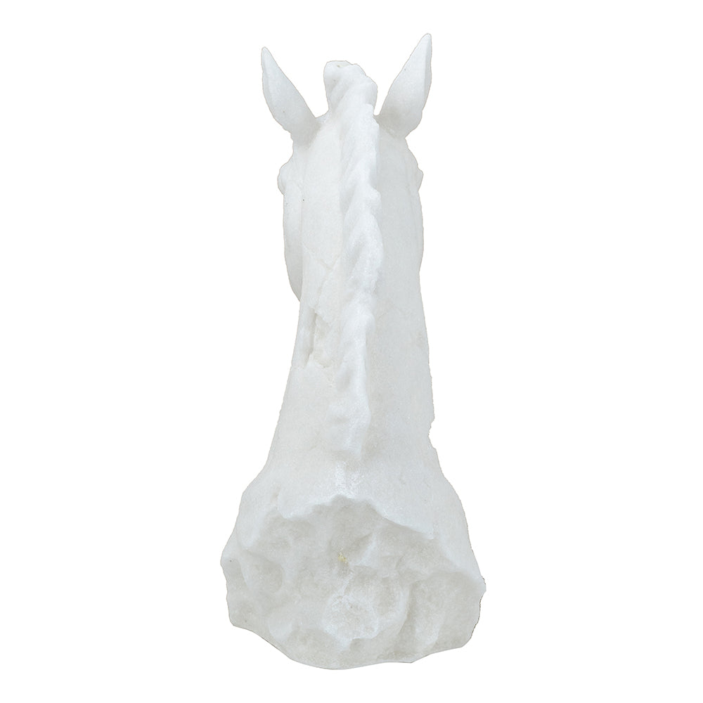 Horse head sculpture