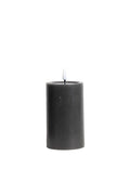 Classic led wax pillar candle smoke med