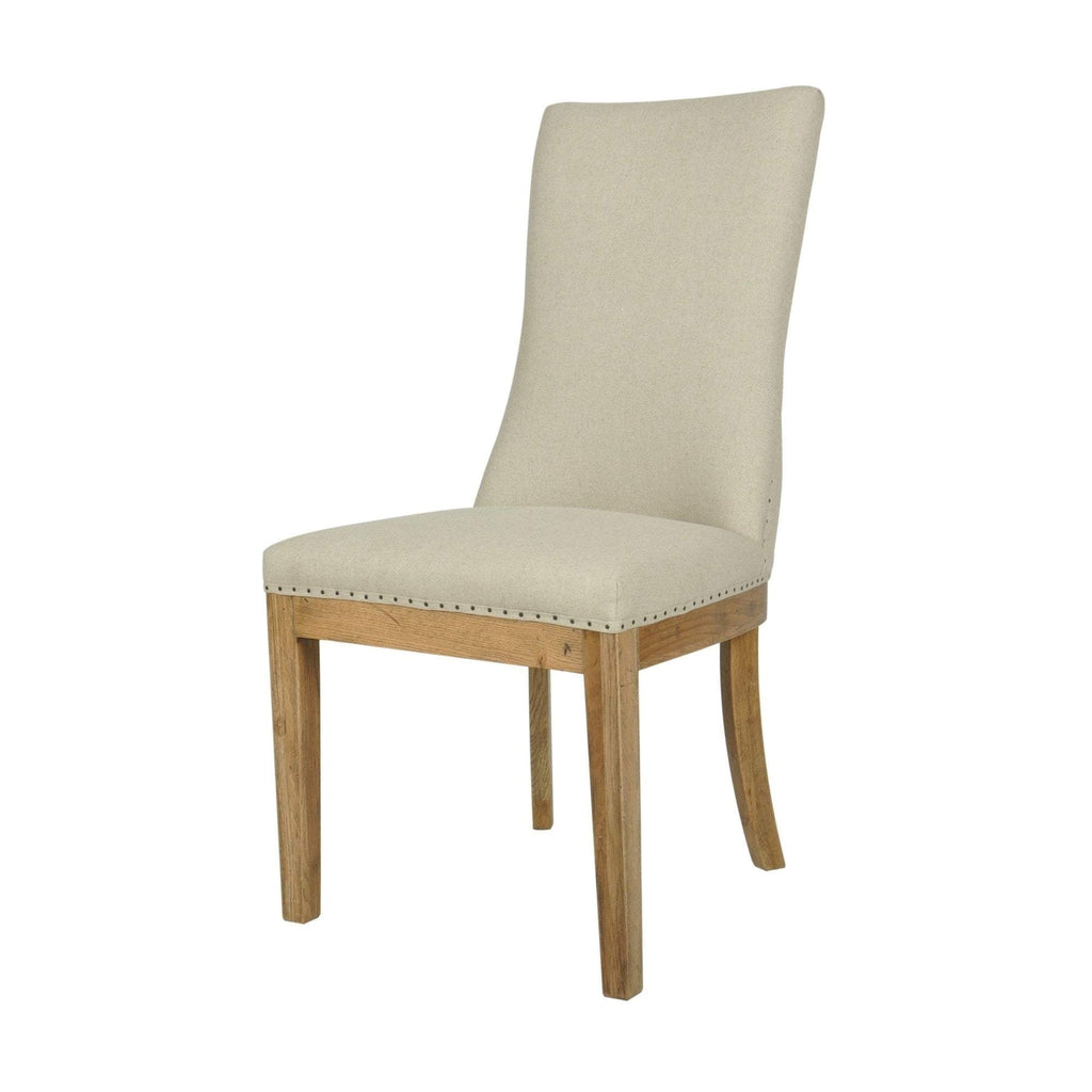 Oakwood Linen Dining Chair - Natural