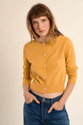 Molly Bracken Knitted cardigan - Mango yellow