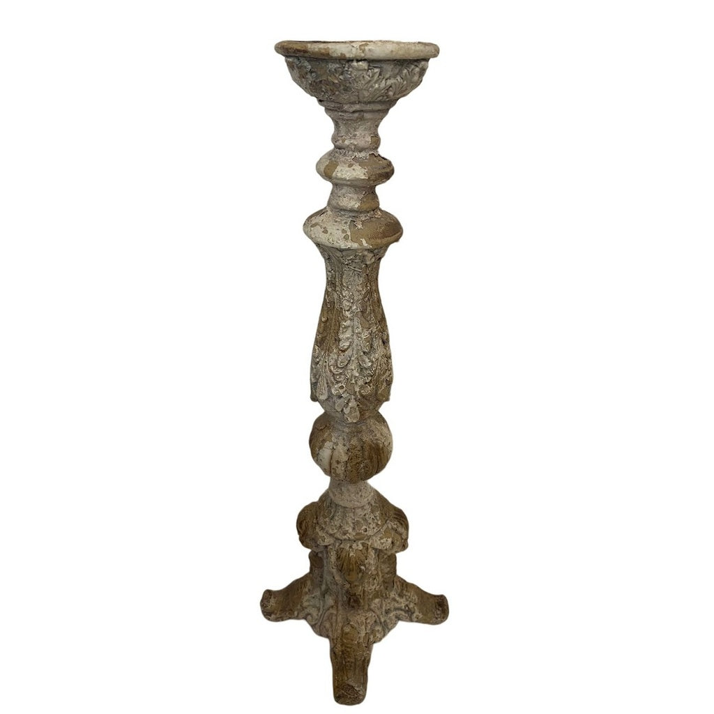 Candle holder indoor outdoor  antique marble magnesium  150x140x715