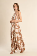 Molly Braken Woven Dress - Beige Chloe - Small